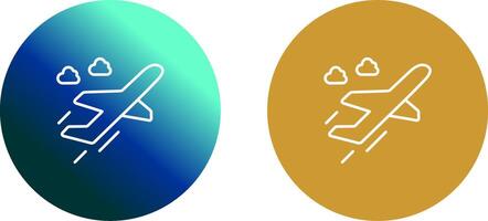 Flight Takeoff Icon Design vector