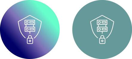 Secure Server Icon Design vector