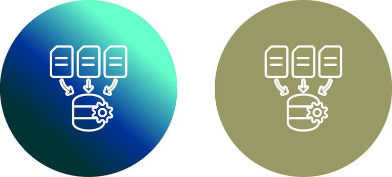 Data Processing Icon Design vector