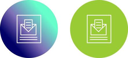 Mail Open Icon Design vector
