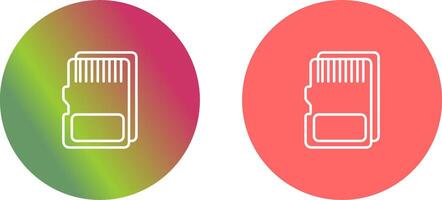 SD Card Icon Design vector