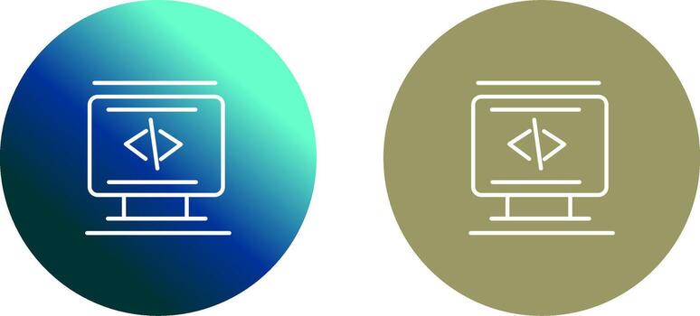 Coding Icon Design vector