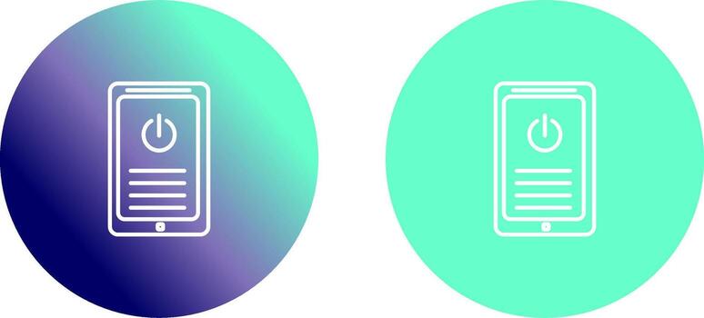 Shutdown Button Icon Design vector