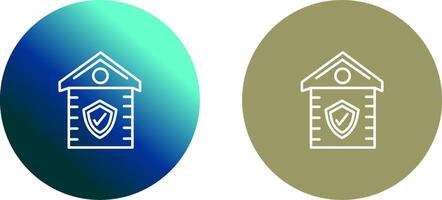 House Shield Icon Design vector