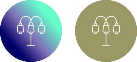 Lamp with stand Icon Design vector