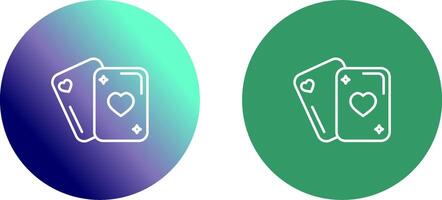 Playing Card Icon Design vector