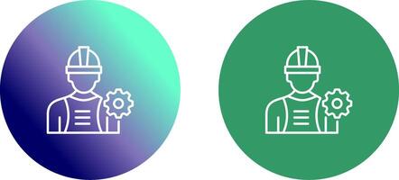 Industry Worker Icon Design vector