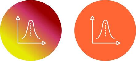 Histogram Icon Design vector