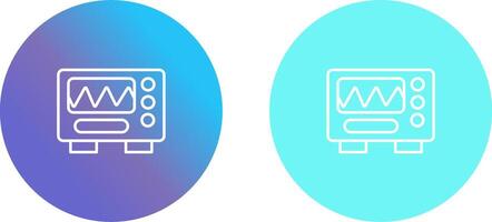 Oscilloscope Icon Design vector