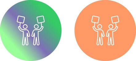 Demonstrator Icon Design vector