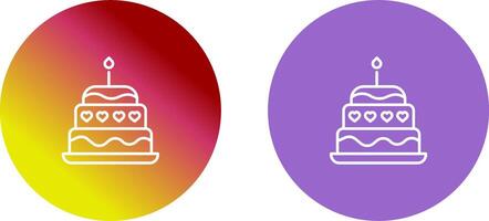 Cake Icon Design vector