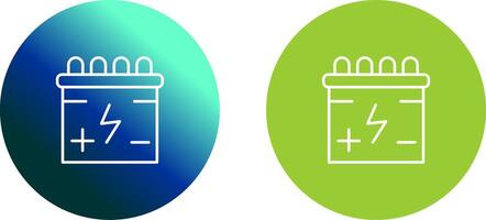 Batteries Icon Design vector