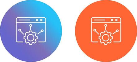 Web Setting Icon Design vector