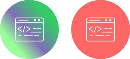 Web Coding Icon Design vector