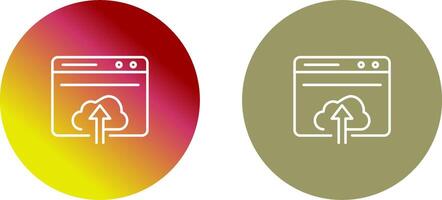 Upload Web Icon Design vector