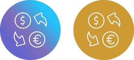 Currency Exchange Icon Design vector