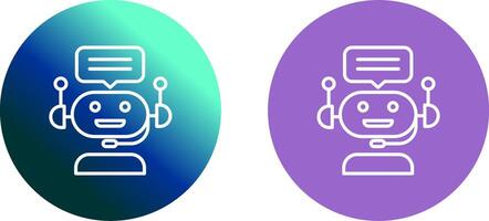 Chat Bot Icon Design vector