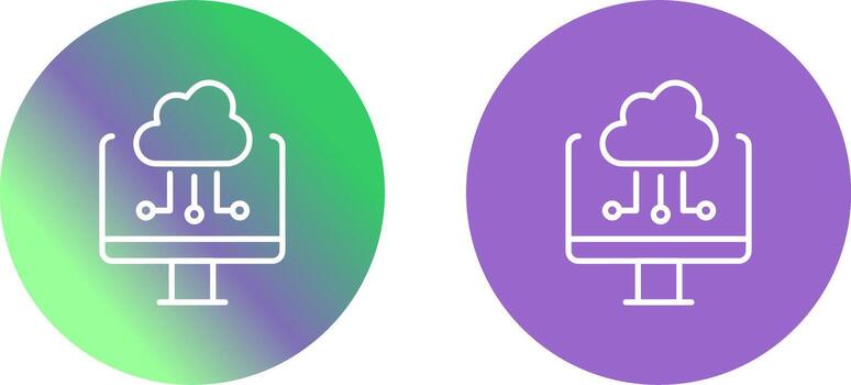 Cloud Computing Icon Design vector