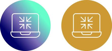 Minimize Icon Design vector