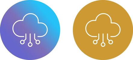 Cloud Computing Icon Design vector