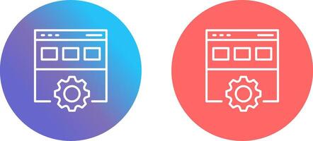 Web Development Icon Design vector