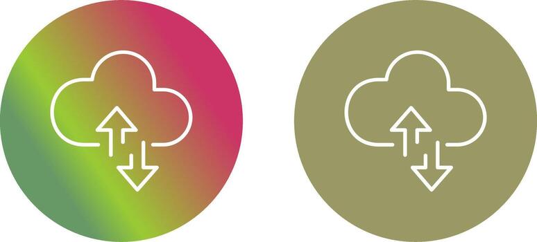 diseño de icono de computación en la nube vector