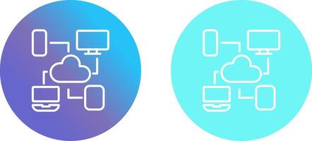 Cloud Computing Icon Design vector