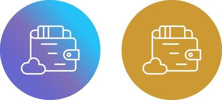 Wallet Icon Design vector