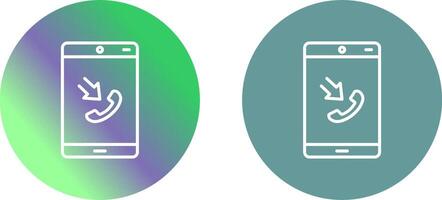 Incoming Call Icon Design vector