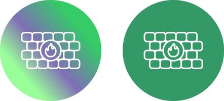 FireWall Icon Design vector