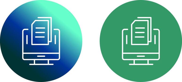 Document Icon Design vector
