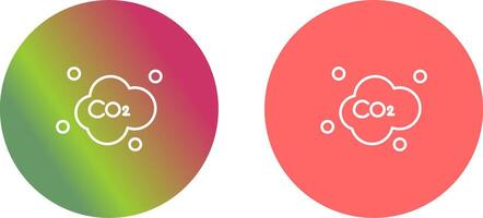 Carbon Dioxide Icon Design vector