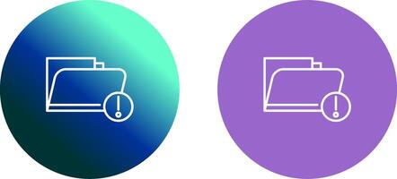 Vulnerable Folder Icon Design vector