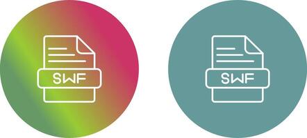 SWF Icon Design vector