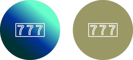 Triple Sevens Icon Design vector