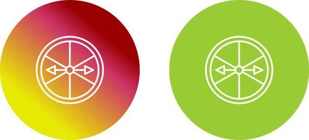 Roulette with Arrow Icon Design vector