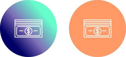 Pack of Bills Icon Design vector