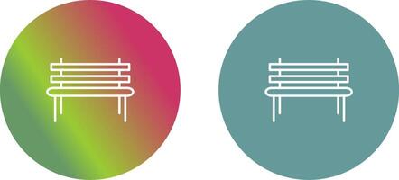 Garden Bench Icon Design vector