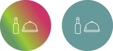 Food and Beer Icon Design vector