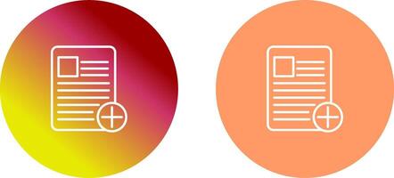 Medical Chart Icon Design vector