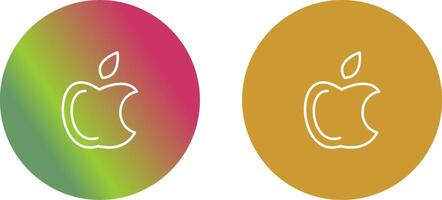 manzana logo icono diseño vector