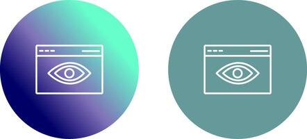 Web Visibility Icon Design vector