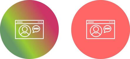Web Support Icon Design vector