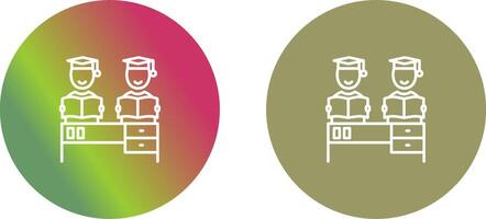 Combined Study Icon Design vector