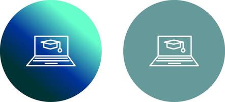 Online Degree Icon Design vector