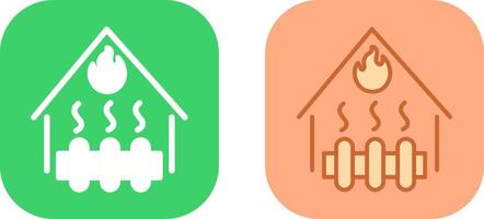 Heating System Icon Design vector