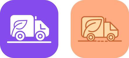 Eco friendly Truck Icon Design vector