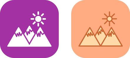 Mountain Icon Design vector