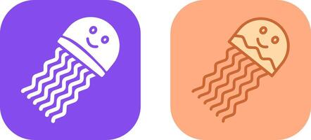 Jellyfish Icon Design vector