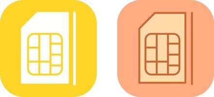 SIM card Icon Design vector